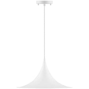 Costa Small LED Pendant in Matte White