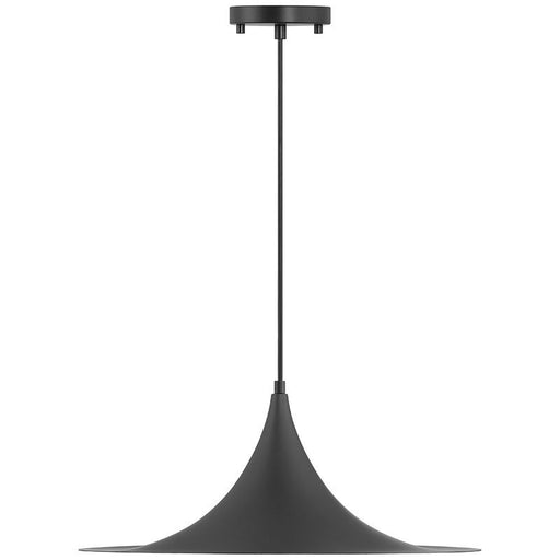 Costa Large LED Pendant in Matte Black
