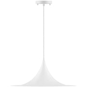 Costa Large LED Pendant in Matte White