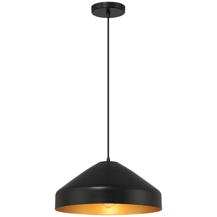 Prism One Light Pendant in Matte Black