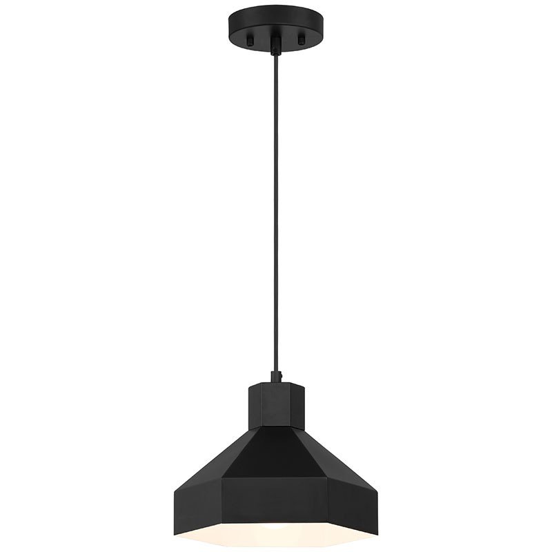 Poly Pendant in Matte Black