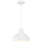 Poly Pendant in Matte White