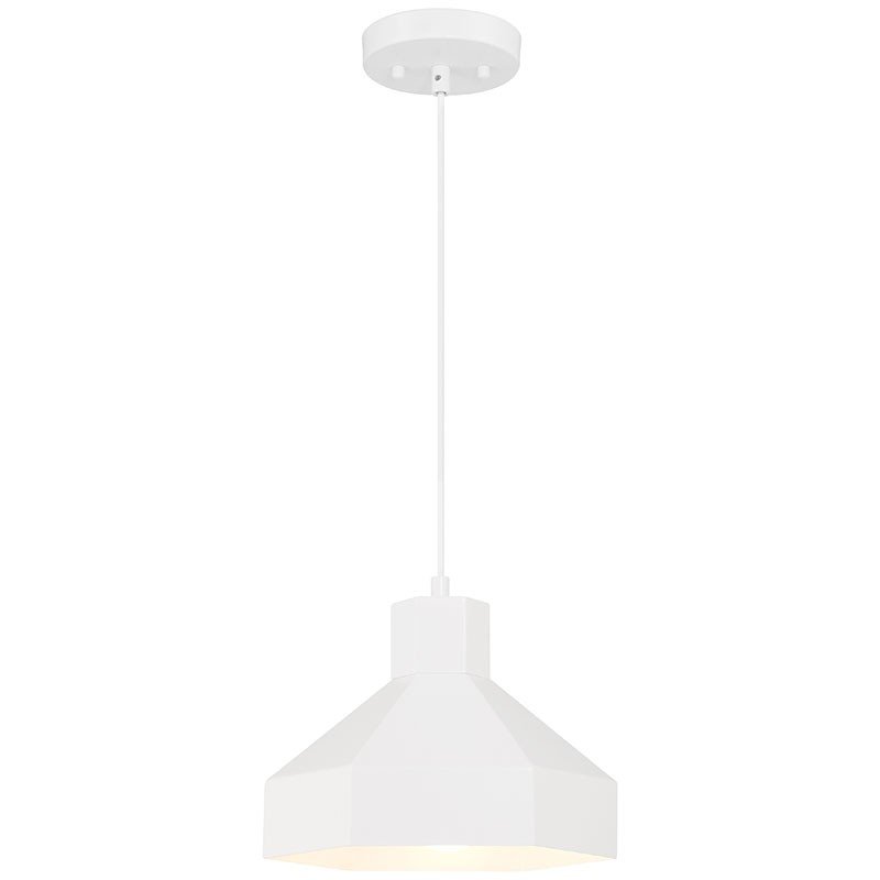 Poly Pendant in Matte White