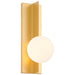 Euro LED Wall Sconce in Gold