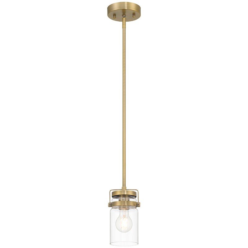 Shelby Pendant in Brushed Gold