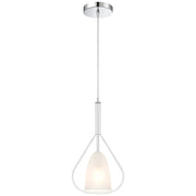 Ray 1-Light Pendant in Chrome - Lamps Expo