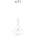 Ray One Light Pendant in Chrome