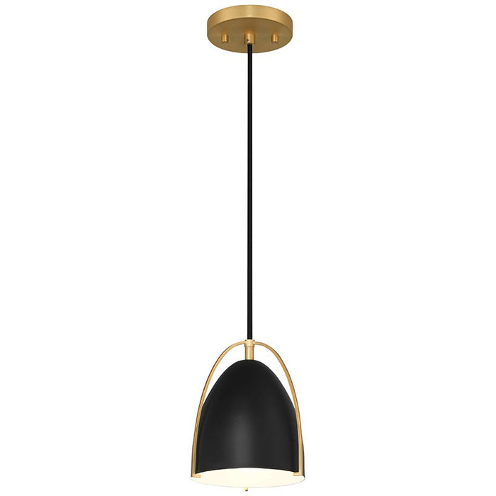 Axel One Light Pendant in Matte Black