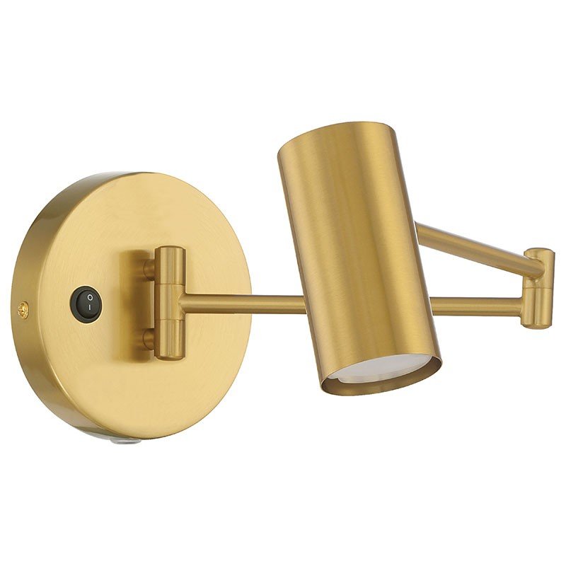Austin LED Reading Light in Antique Brushed Brass
