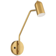 Lizbo LED Reading Light in Antique Brushed Brass