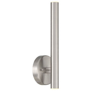 Pipeline 2-Light LED Wall Sconce in Brushed Steel