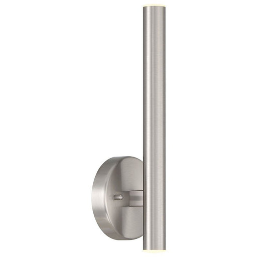Pipeline 2-Light LED Wall Sconce in Brushed Steel