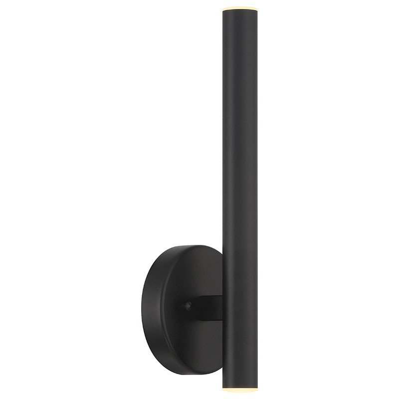 Pipeline 2-Light LED Wall Sconce in Matte Black