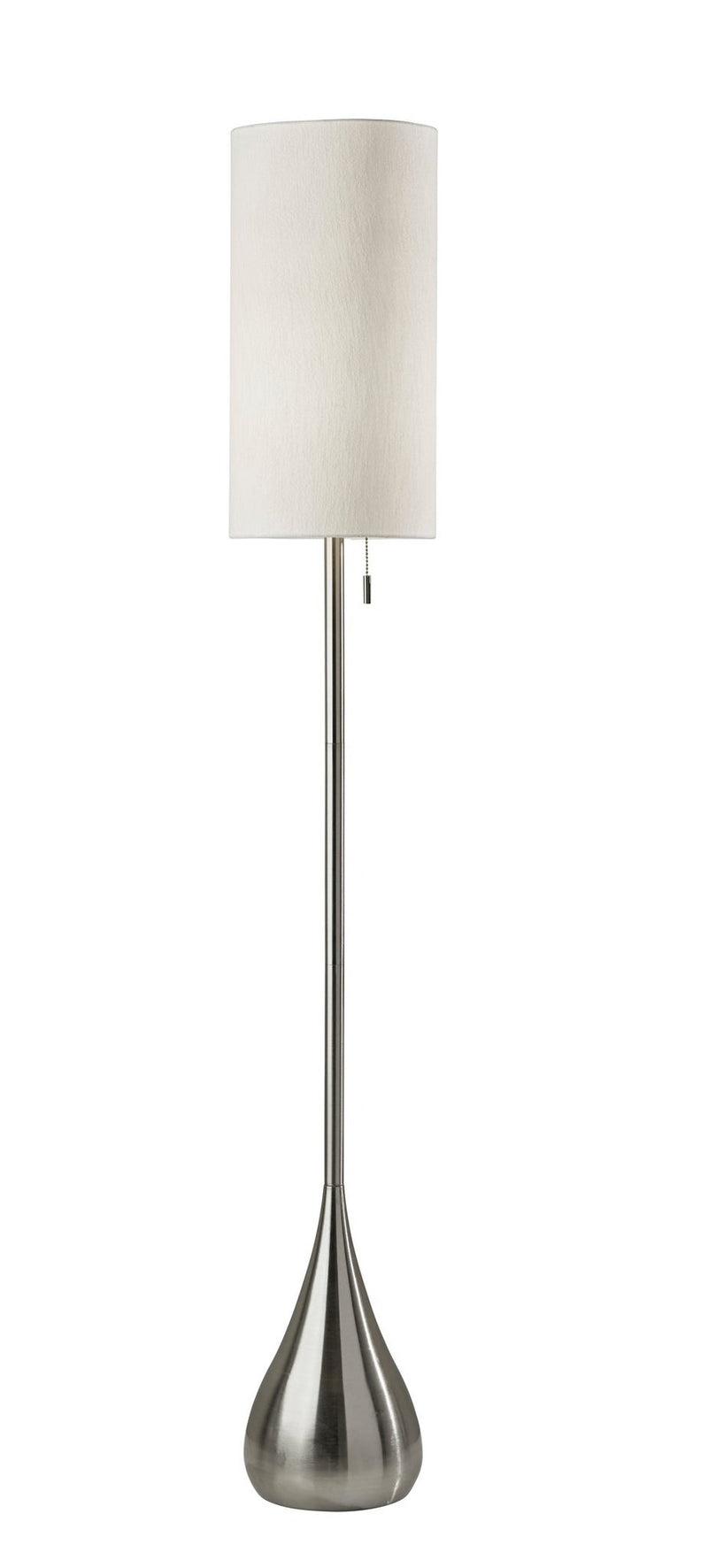 Christina Floor Lamp in Brushed Steel