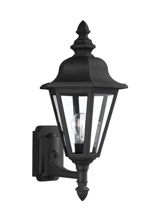 Brentwood One Light Outdoor Wall Lantern in Black