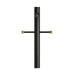 Outdoor Posts Post with Ladder Rest and Photo Cell in Black