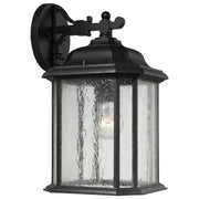 Kent Large Clear Glass Outdoor Wall Lantern in Oxford Bronze