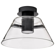 Edmond 14" LED Semi-Flush Mount in Matte Black