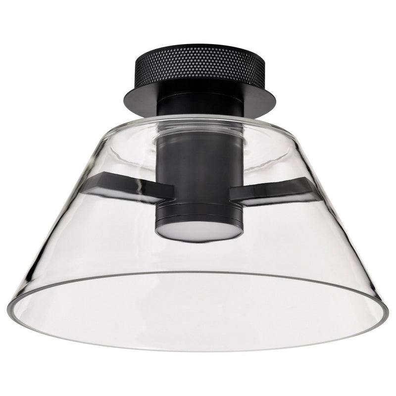 Edmond 14" LED Semi-Flush Mount in Matte Black