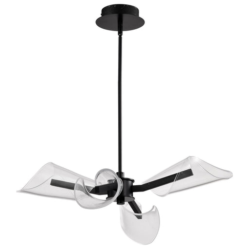 Sedona 4-Light LED Chandelier in Matte Black