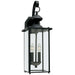 Jamestowne Two Light Outdoor Wall Lantern in Black