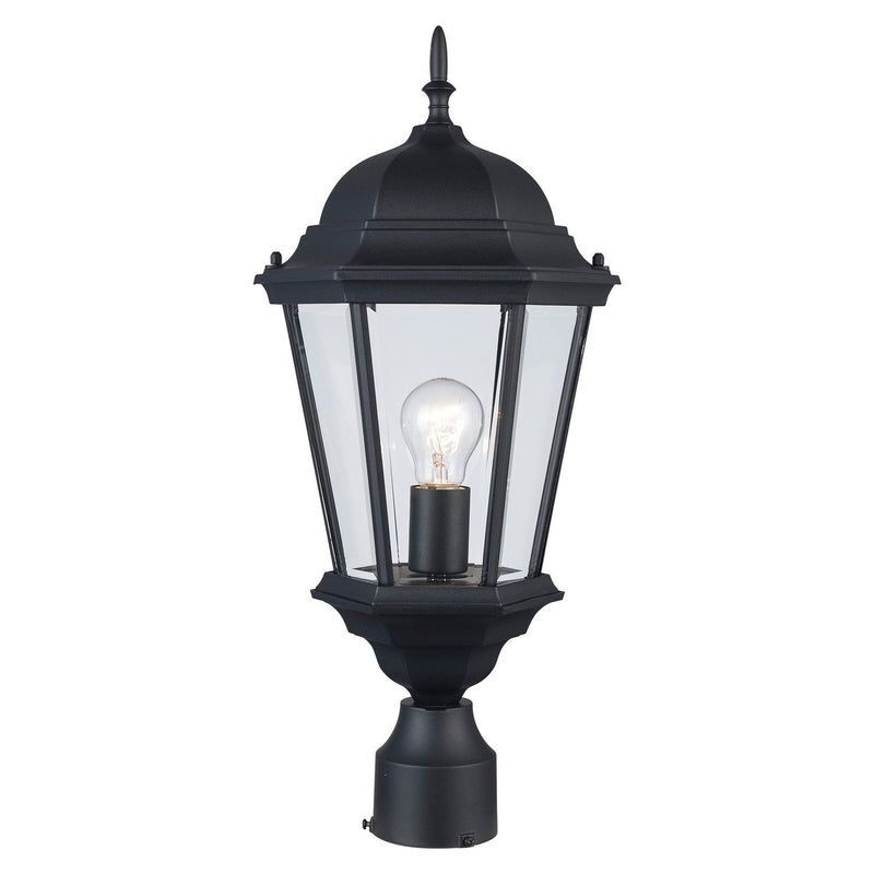 San Rafael 22" Outdoor Post Lantern in Black