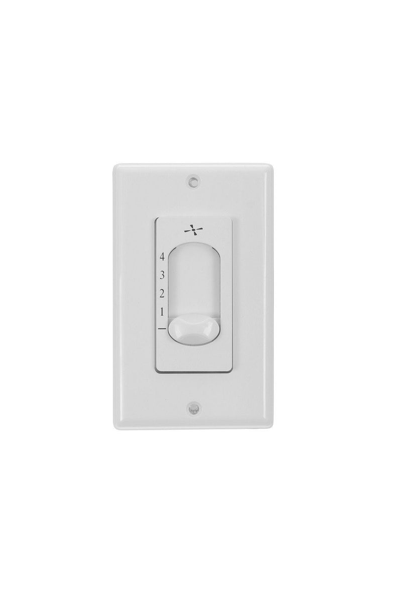 1.75" Deep Ceiling Fan Wall Control in White