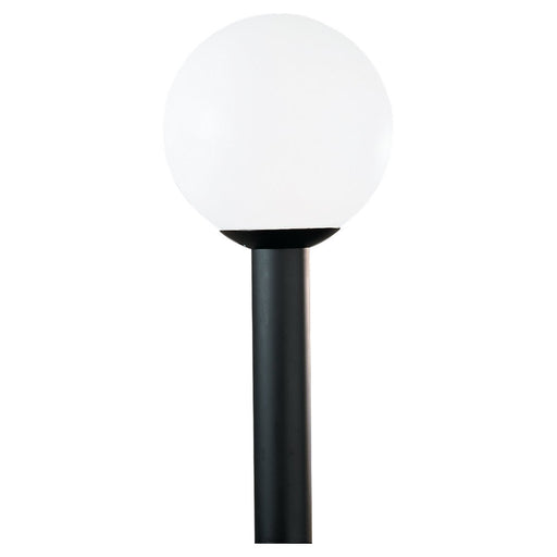 Outdoor Globe One Light Outdoor Post Lantern in White Plastic