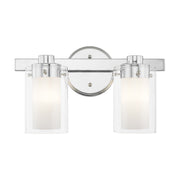 Manhattan 2-Light Bath Vanity Light in Polished Chrome
