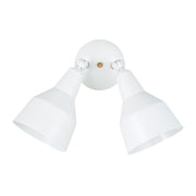 Flood Light 22" 2-Light Outdoor Wall Sconce in White