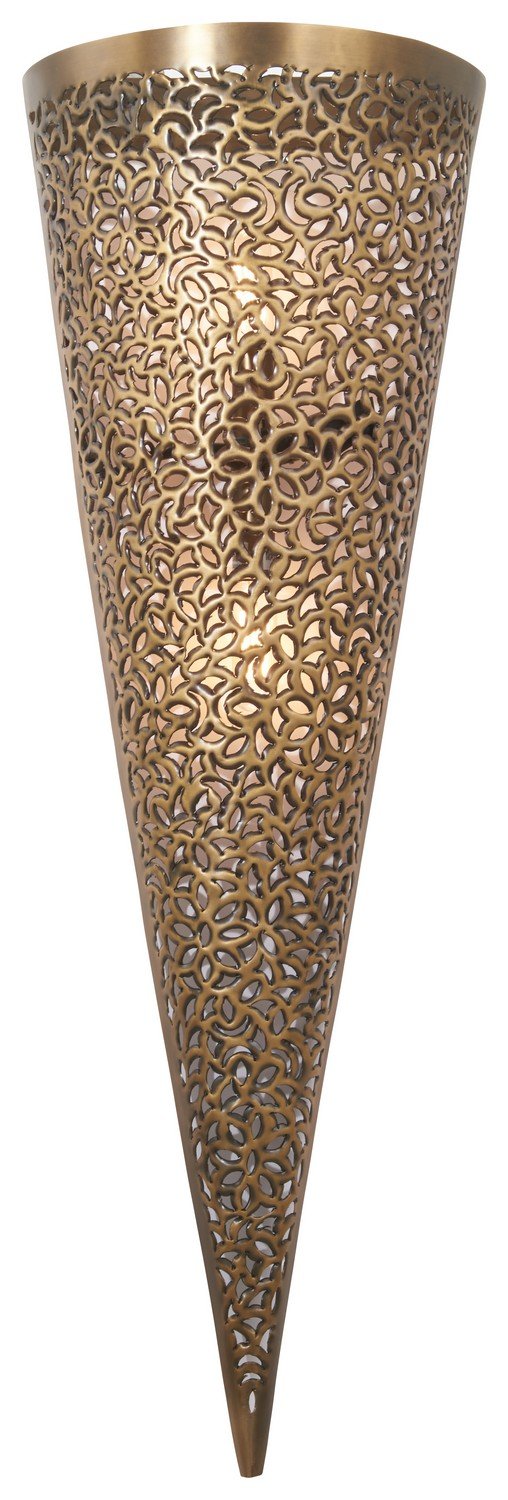 Moradabad 2-Light Wall Sconce in Gilded Brass
