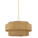 Danica Four Light Pendant in Aged Brass