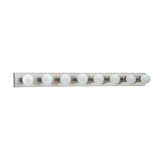 Center Stage 8-Light Bath Vanity Light in Brushed Stainless
