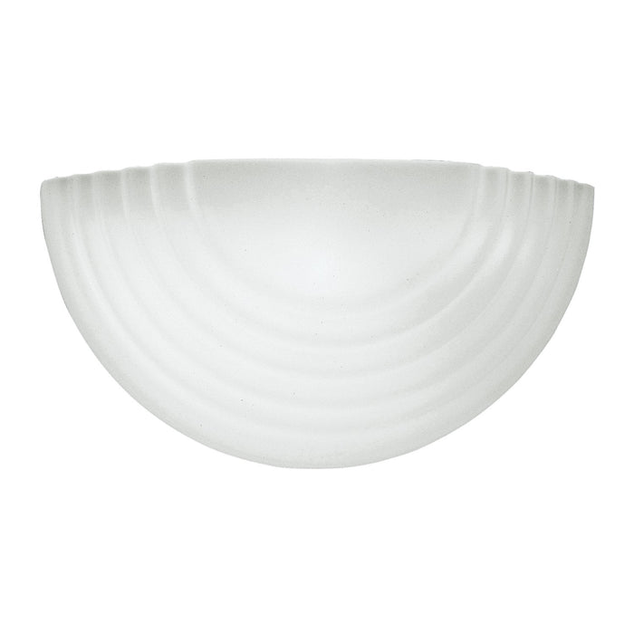 Stepped Glass One Light Wall / Bath Sconce in White