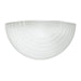 Stepped Glass One Light Wall / Bath Sconce in White