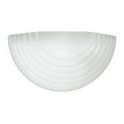 Stepped Glass Wall Sconce in White