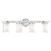 Manhattan 4-Light Bath Vanity Light in Polished Chrome