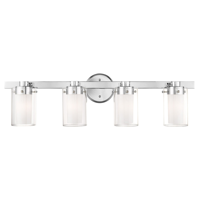 Manhattan 4-Light Bath Vanity Light in Polished Chrome