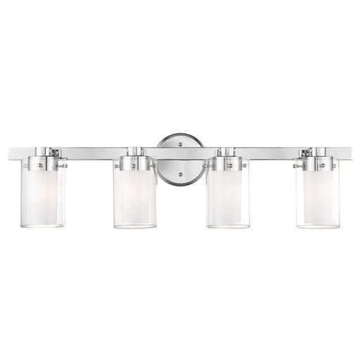 Manhattan 4-Light Bath Vanity Light in Polished Chrome