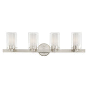 Manhattan 4-Light Bath Vanity Light in Brushed Nickel