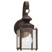 Jamestowne One Light Outdoor Wall Lantern in Antique Bronze