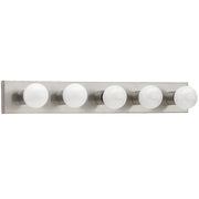 Center Stage 5-Light Bath Vanity Light in Brushed Stainless