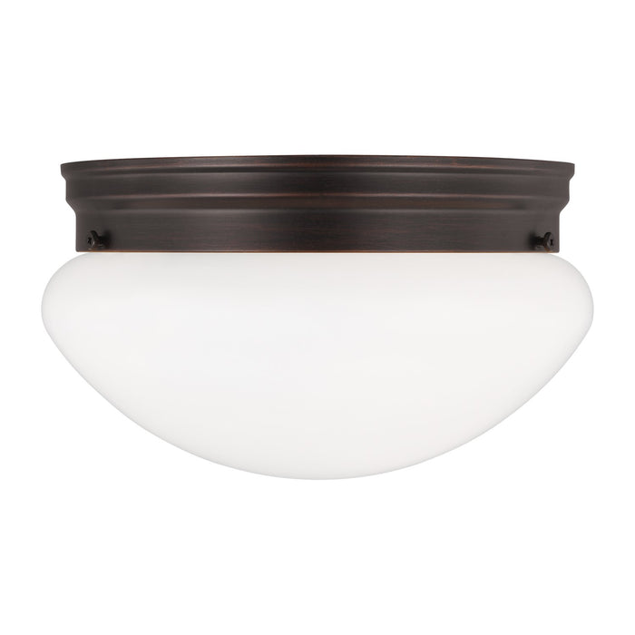 Webster Two Light Flush Mount in Bronze