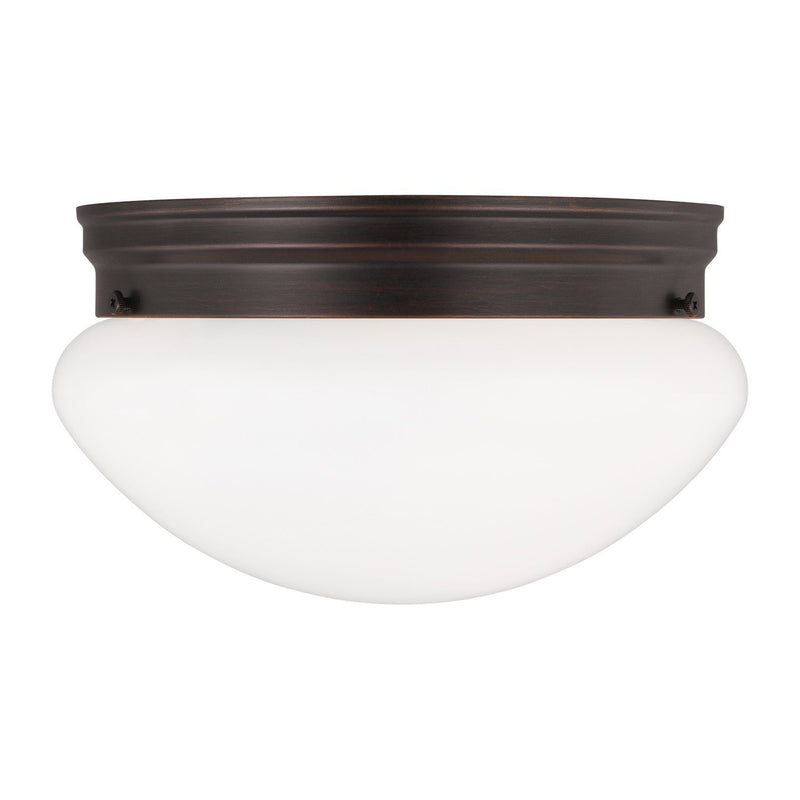 Webster 2-Light Flush Mount in Bronze
