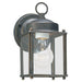 New Castle One Light Outdoor Wall Lantern in Antique Bronze