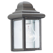 Mullberry Hill Clear Beveled Glass Outdoor Wall Lantern in Bronze