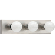 Center Stage 3-Light Bath Vanity Light in Brushed Stainless