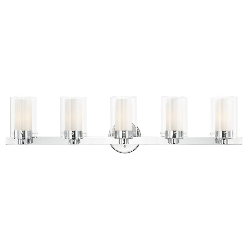 Manhattan 5-Light Bath Vanity Light in Polished Chrome