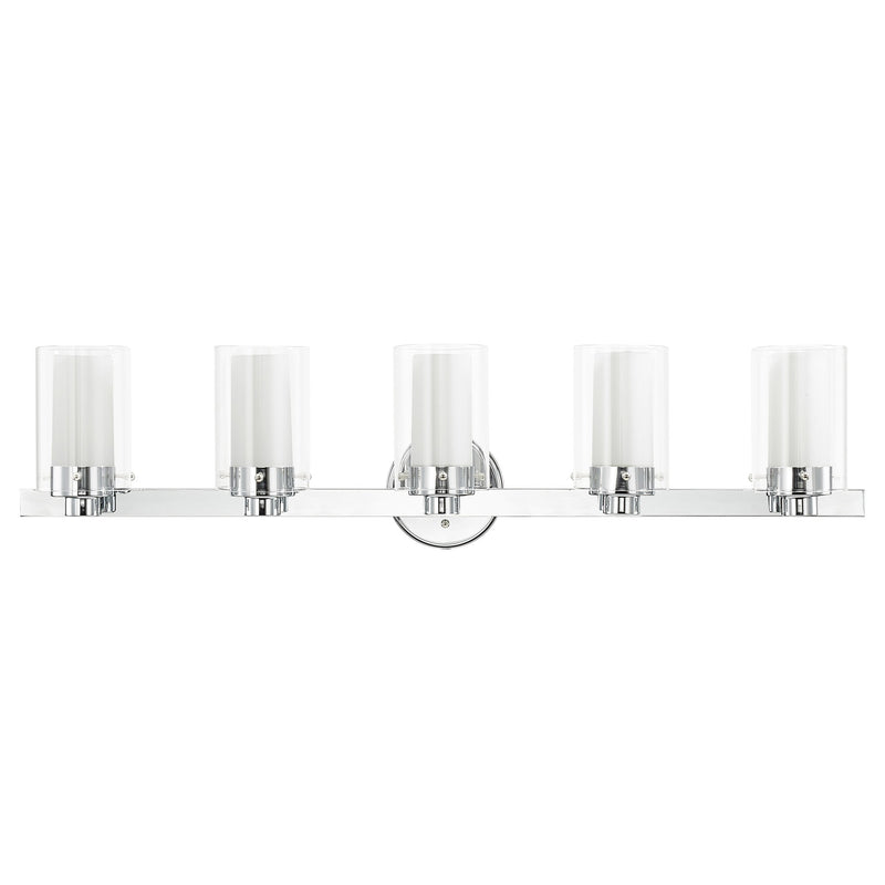 Manhattan 5-Light Bath Vanity Light in Polished Chrome