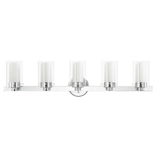 Manhattan 5-Light Bath Vanity Light in Polished Chrome